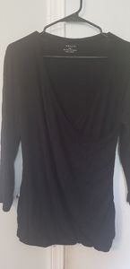 3/4 length wrap shirt